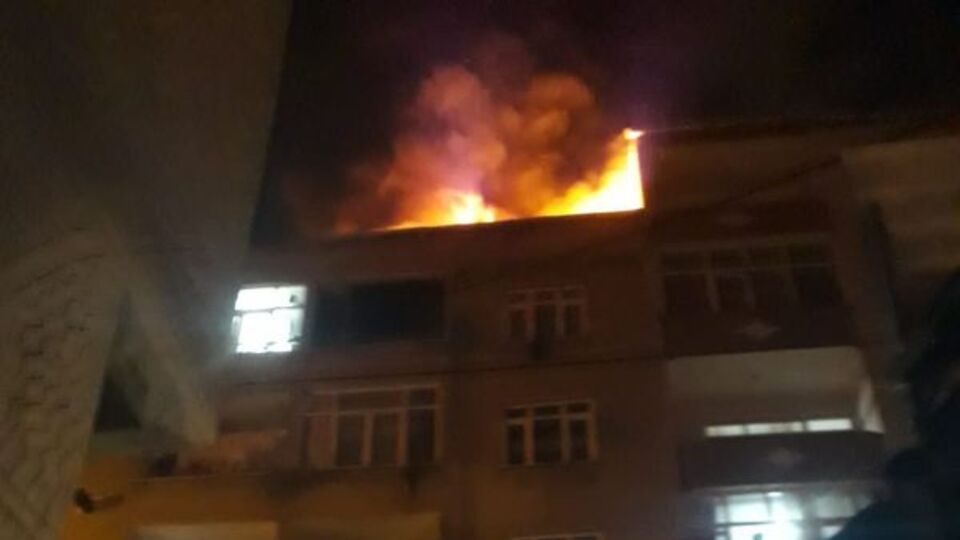 Bağcılar'da korkutan yangın