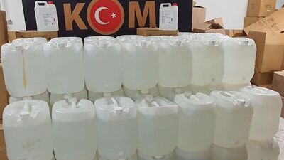Ankara'da 2 bin 280 litre etil alkol ele geçirildi