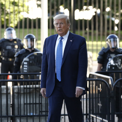 Trump: Sığınağa gittim ama teftiş için