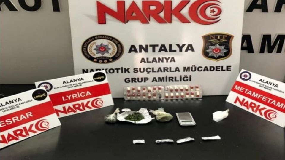 Alanya'da uyuşturucu operasyonu