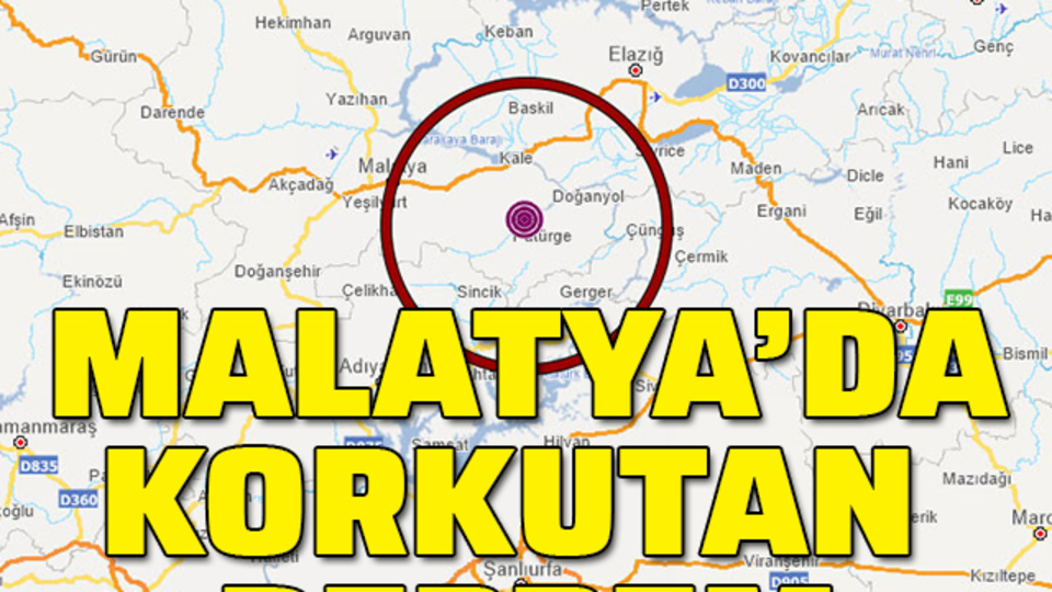 Malatya'da korkutan deprem!