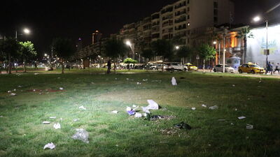 Kısıtlamanın ardından 'kordon'u çöplüğe çevirdiler!