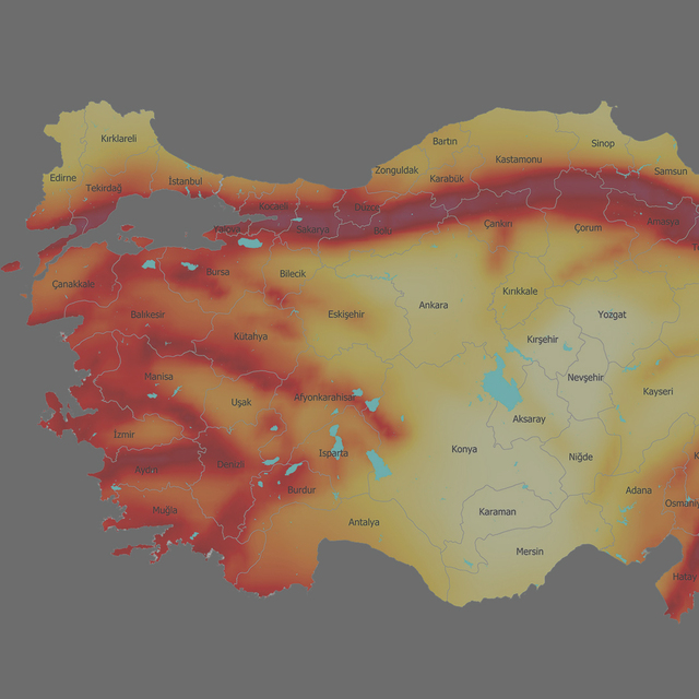 Türkiye deprem haritası