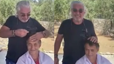 Yardımcısının saçlarını kesti