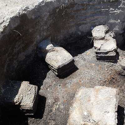 İnşaatın temel kazısında ortaya çıktı