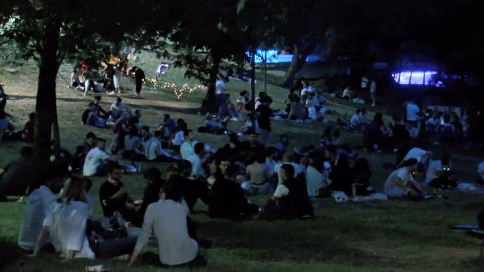 Maçka Parkı'ndaki yoğunluk dikkat çekiyor