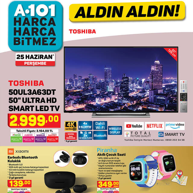 A101 25 Haziran aktüel indirimli ürünler