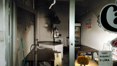 Boşanmak isteyen kocasının iş yerini yaktı