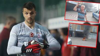 Babası hakeme kızdı, lastik yaktı!