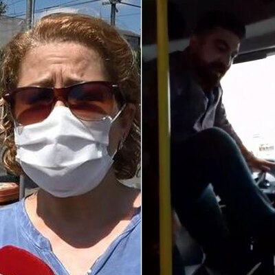 "Maske tak" uyarısına şoförden barbarlık!