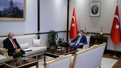 Fuat Oktay, Nihat Özdemir'i kabul etti