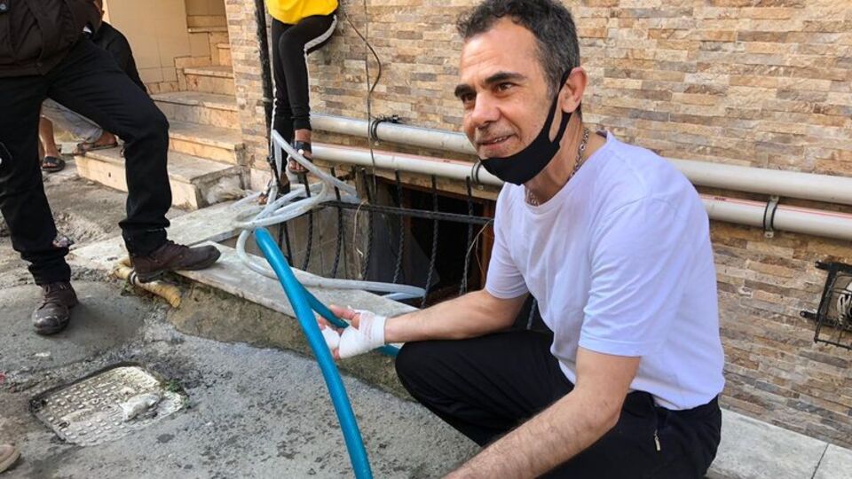 Nefesler tutuldu! Hortum ile kurtuldu!