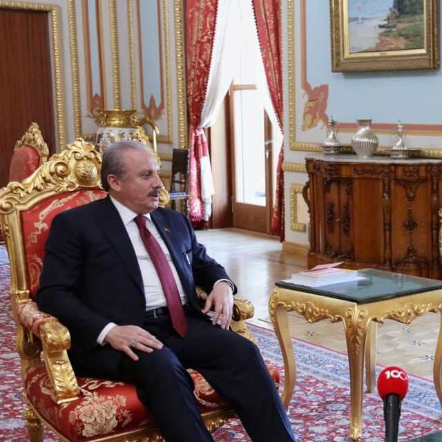 TBMM Başkanı Şentop, Bozkır'la görüştü