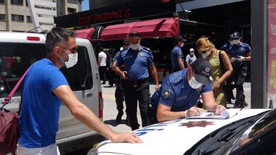 Maskeyi indirene 900 TL ceza!