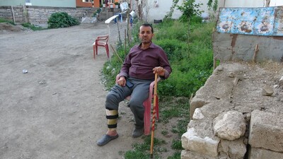 Yaralıyken depremde ikinci kez yaralandı!