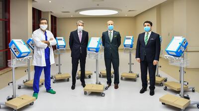 1 milyon TL'lik solunum cihazı bağışladı