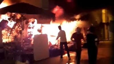 Bursa'da çiçekçide yangın çıktı!