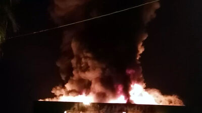 Soğuk hava deposunda korkutan yangın!