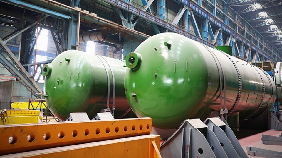 İlk ünitede buhar jeneratörlerinin üretimi tamam