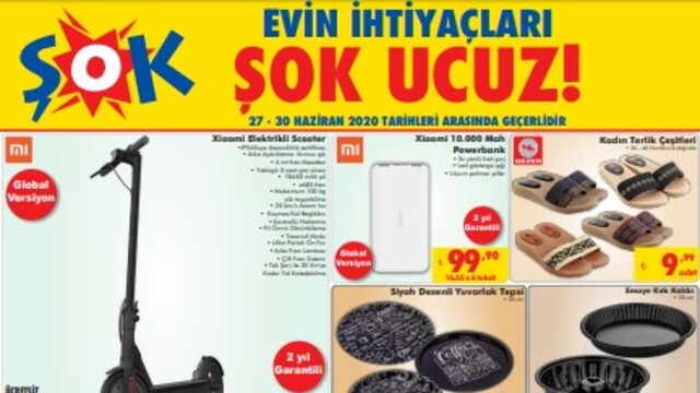 ŞOK 1 Temmuz Aktüel ürünler kataloğu