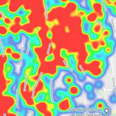 İstanbul ve Ankara'nın koronavirüs yoğunluk haritası!
