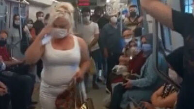 Metroda 'maske' gerginliği