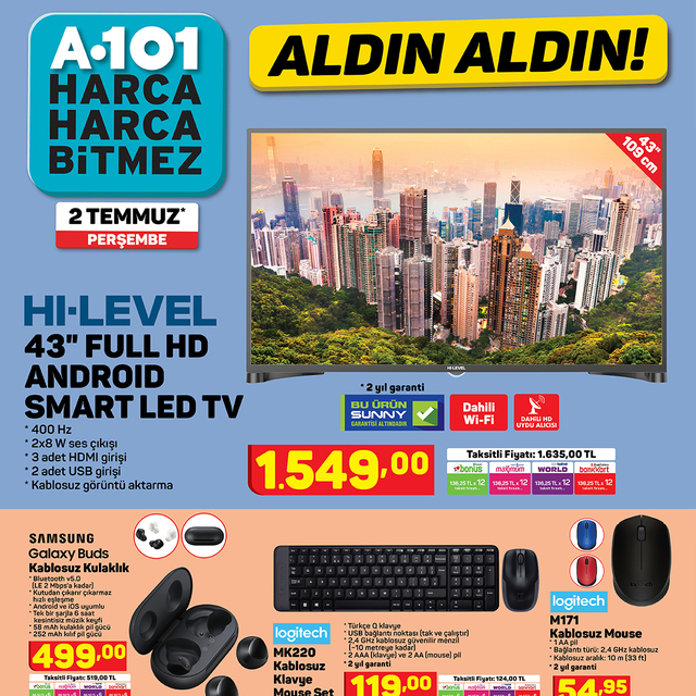 A101 2 Temmuz 2020 kataloğu çıktı