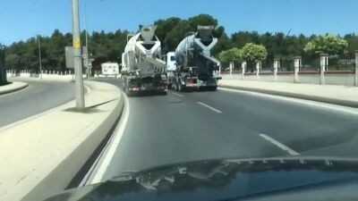 Beton mikserlerinin akılalmaz yarışı