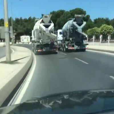 Beton mikserlerinin akılalmaz yarışı
