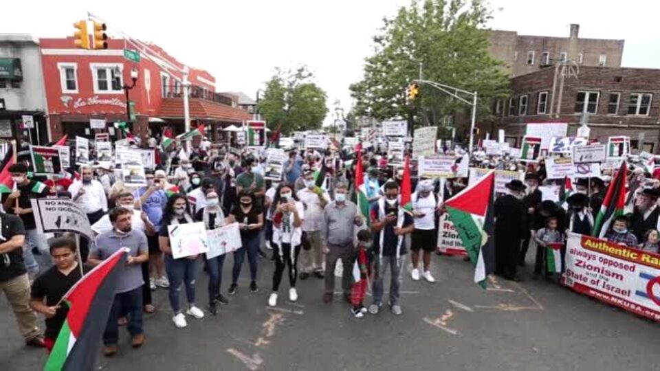 İsrail'in ilhak planı New Jersey'de protesto edildi