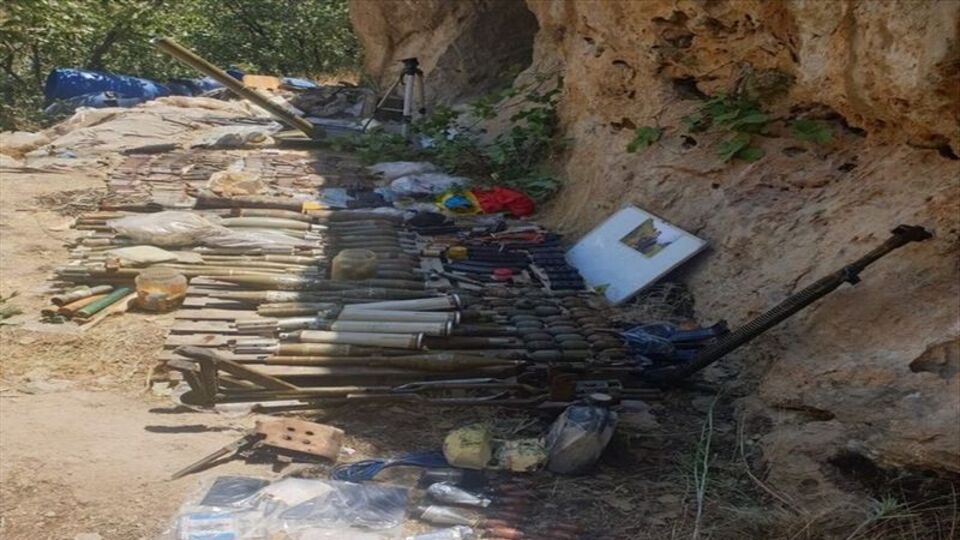 Haftanin'de silah ve mühimmat ele geçirildi