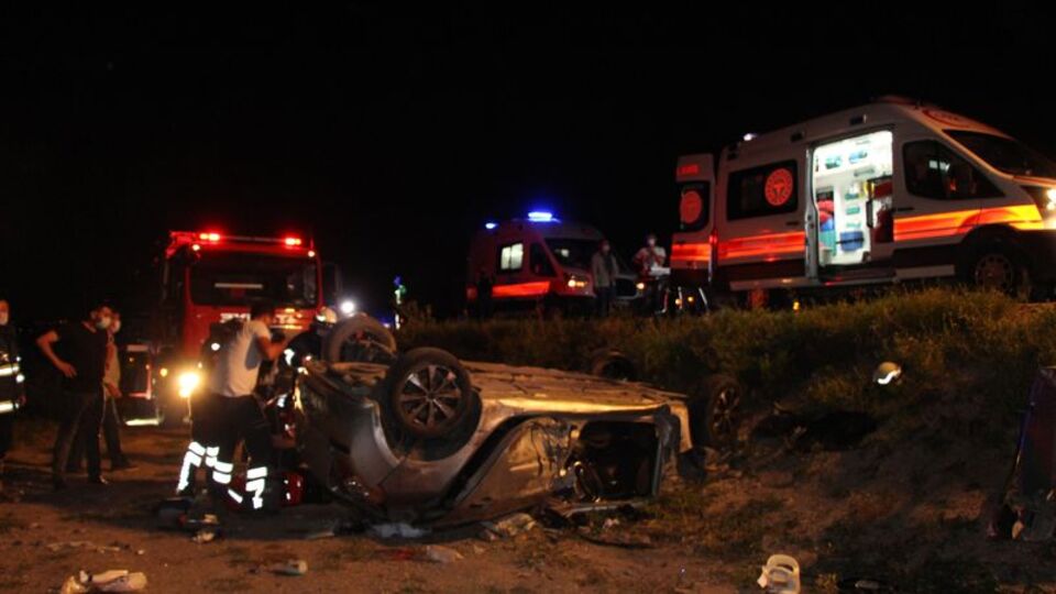 Nişan merasimi sonrası feci kaza! 1 ölü, 5 yaralı