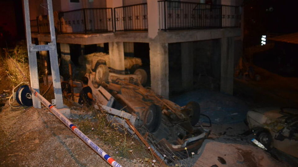 Takla atan otomobilin sürücüsü hayatını kaybetti