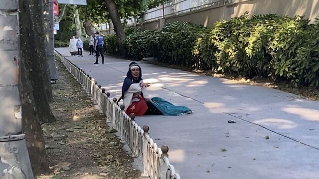 Dolmabahçe'de hareketli anlar