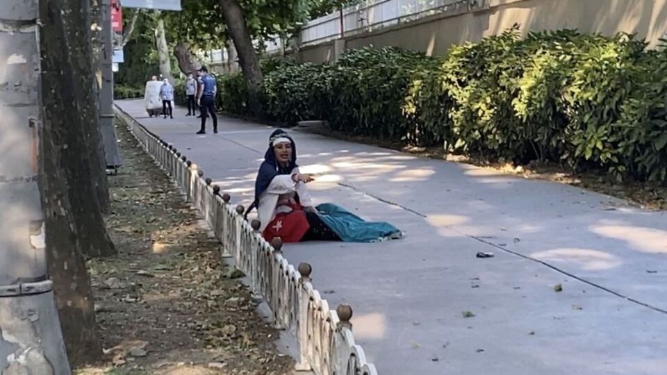 Dolmabahçe'de hareketli anlar