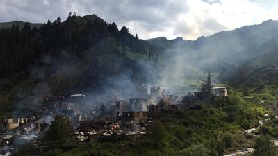 İşte alevlerin sardığı köydeki yangının nedeni!