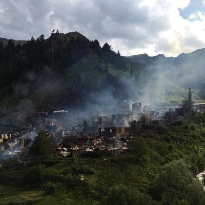 İşte alevlerin sardığı köydeki yangının nedeni!