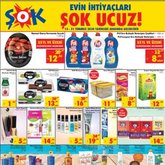 ŞOK 15-21 Temmuz Aktüel ürünler kataloğu