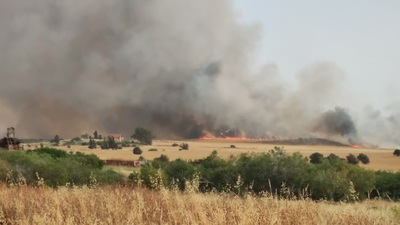 KKTC'de korkutan yangın