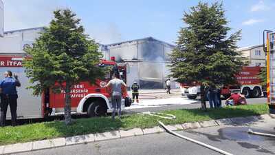 Ambalaj fabrikasında korkutan yangın!