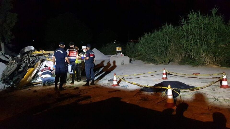 Takla atan taksinin sürücüsü öldü