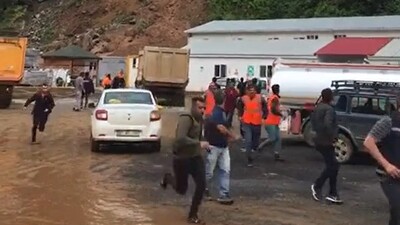 Rize'de felaket böyle geldi!