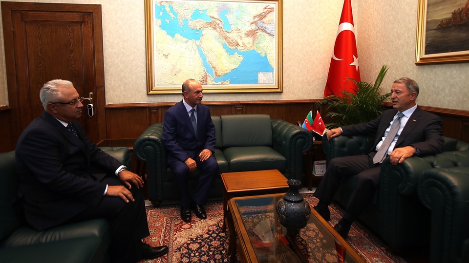 Akar, Azerbaycan Savunma Bakan Yardımcısı Tahirov'u kabul etti