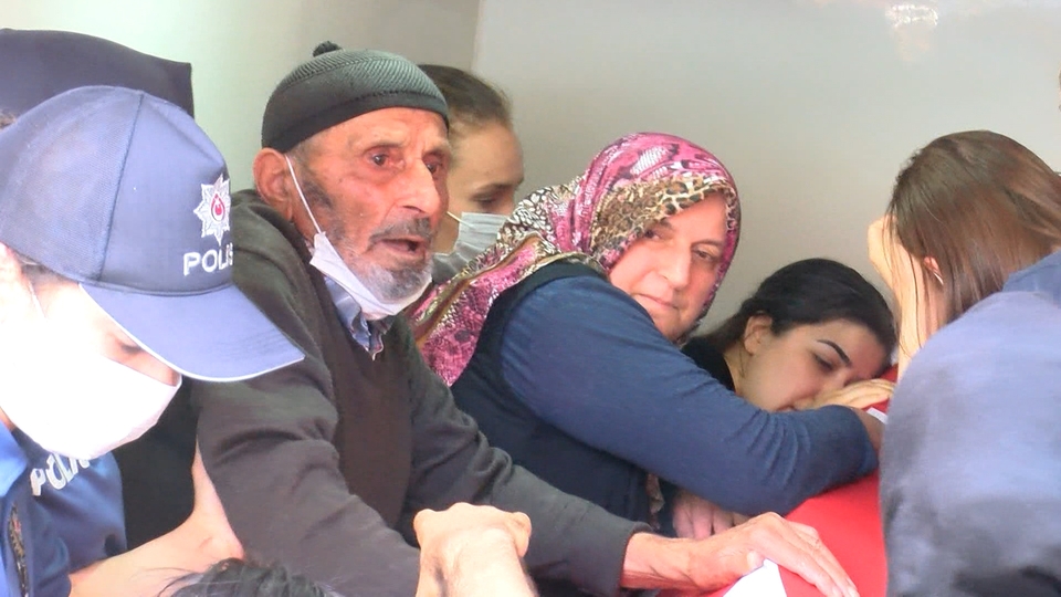 Bağcılar'da şehit olan polis memuru için son görev