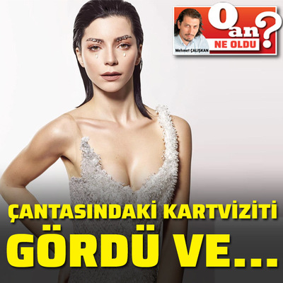 Çantasındaki kartviziti gördü ve...