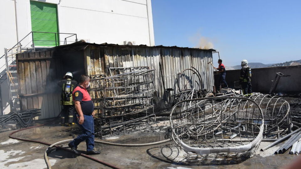 Bodrum'da korkutan yangın!