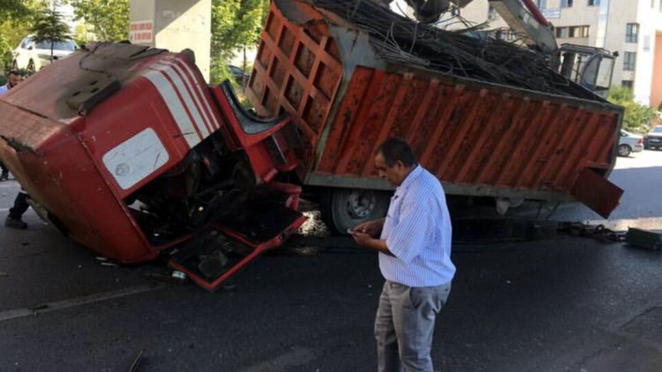 Ankara'da feci kaza!