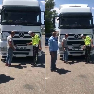 Plaka gizlemek için yapılan düzenek şaşkına çevirdi!