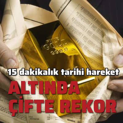 Altında çifte rekor