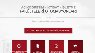 AÖF yaz okulu kayıt nasıl yapılır?